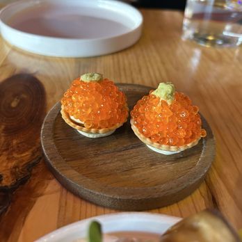 Anelya - This was the trout roe tart. - Ukrainian Near Me - Chicago, Illinois