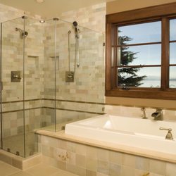 E & D Glass Installation - Estate collection 1/2 inch glass with door panel