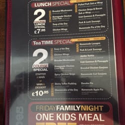 Moes Grill - Specials menu