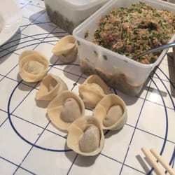 The Essential Ingredient - Dumplings for steaming with a beef/pork filling.