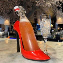 GaGa Smoke Shop - Cinderella maragarita- mystery flavor which I won't spoil but also, Cinderella definitely did not wear this red heel