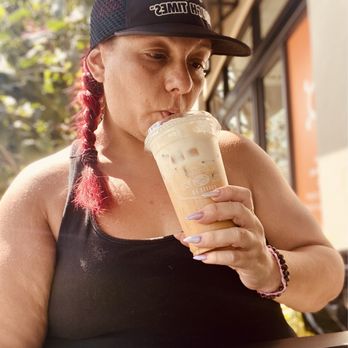Foxtail Coffee Pompano Beach - Sitting outside with my maple pancake cold brew topped with cookie butter cold foam. - Coffee Roasteries Near Me - Pompano Beach, Florida Foxtail Coffee Pompano Beach - Sitting outside with my maple pancake cold brew topped with cookie butter cold foam. - Coffee Roasteries Near Me - Pompano Beach, Florida