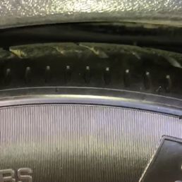 Major safety issue.  Tires hitting fender well causing damage.