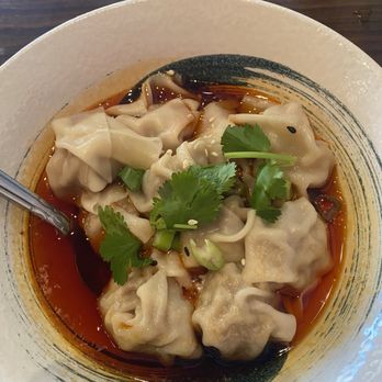 Spicy J's - Szechuan won ton in chili oil - Szechuan Near Me - Fresno, California