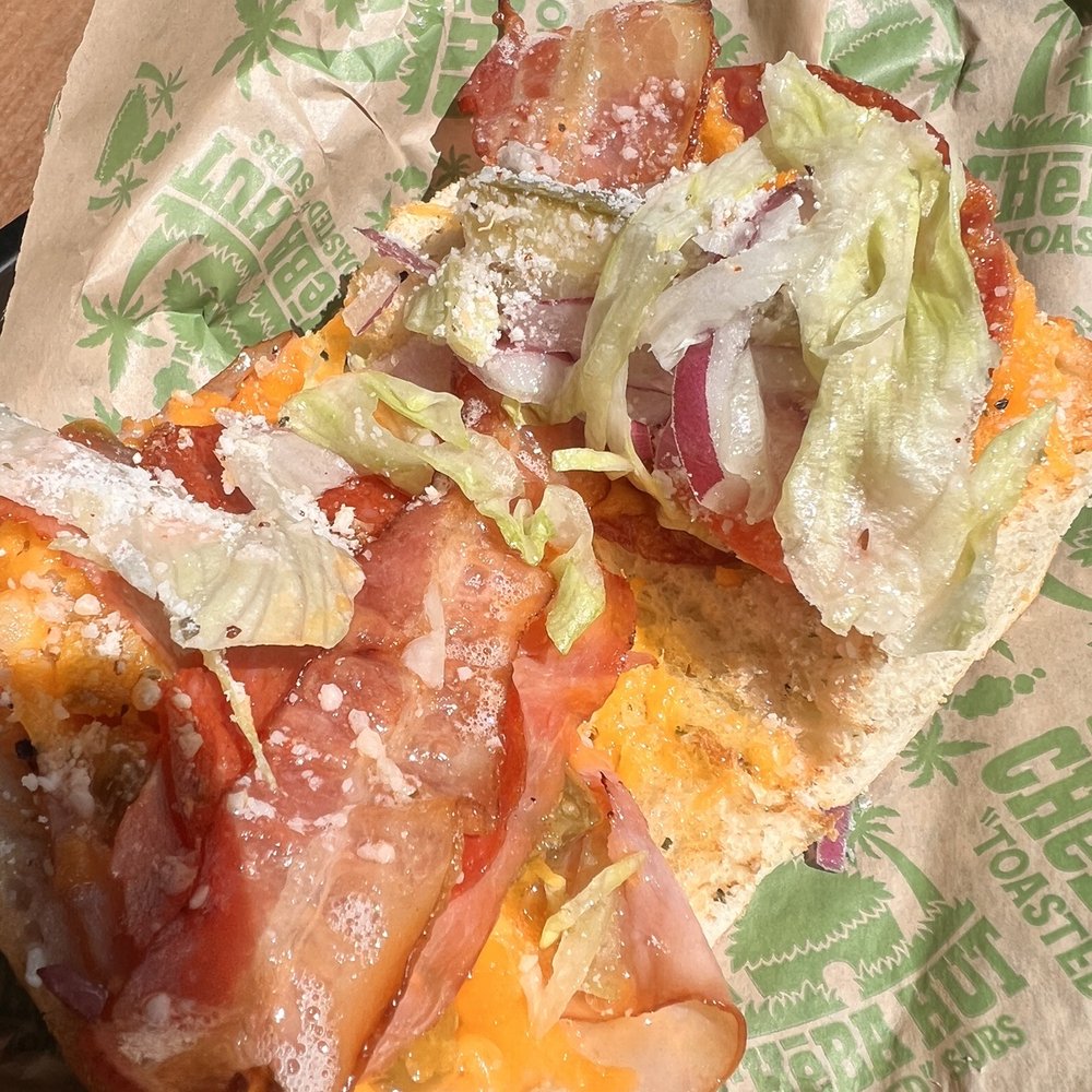 Cheba Hut Toasted Subs - One thin slice of ham and a strip of bacon. 7.00 ???? - Sandwiches Near Me - Bend, Oregon Cheba Hut Toasted Subs - One thin slice of ham and a strip of bacon. 7.00 ???? - Sandwiches Near Me - Bend, Oregon