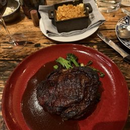 Ribeye Bison and Funeral Potatoes