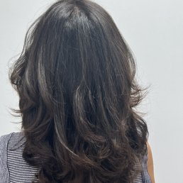 After Melissa colored, cut, and blow dried my hair today. After Melissa colored, cut, and blow dried my hair today.