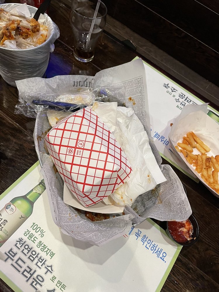 Food from Jiku Wicked Wings & Korean Grub