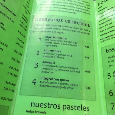 Menu photo 7 Café 4 Gatos Granada, GR