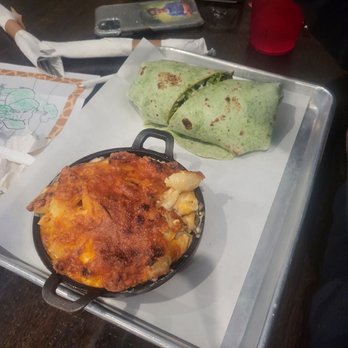 Ironwood Tavern - Ceasar salad wrap and gouda Mac and cheese - Pizza Near Me - Evans, Georgia Ironwood Tavern - Ceasar salad wrap and gouda Mac and cheese - Pizza Near Me - Evans, Georgia