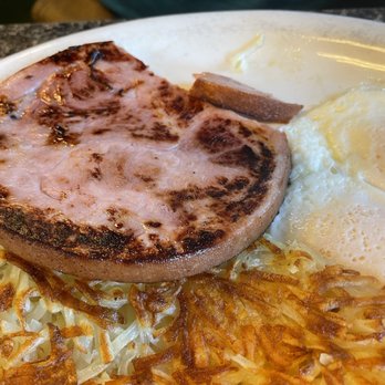 Breakfast At Valerie's - Sick grilled ham steak with eggs and hashbrowns - Breakfast & Brunch Near Me - Vancouver, Washington Breakfast At Valerie's - Sick grilled ham steak with eggs and hashbrowns - Breakfast & Brunch Near Me - Vancouver, Washington