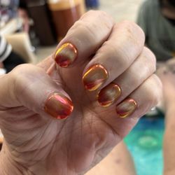 Ruby Nails - Chrome nails