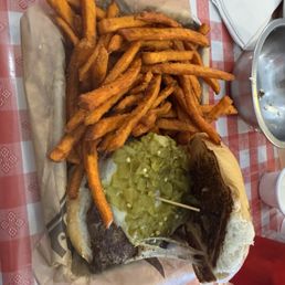 Green Chili Burger