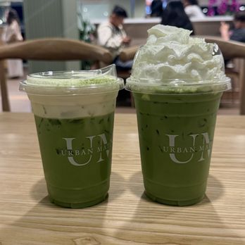 Urban Matcha - Iced Matcha Cheese Latte with cheese cap and whipped cream - Coffee & Tea Near Me - San Diego, California