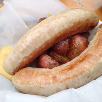 Biergarten - The Brats Basket - great for sharing, smells incredible, and tastes wonderful. - German Near Me - San Francisco, California Biergarten - The Brats Basket - great for sharing, smells incredible, and tastes wonderful. - German Near Me - San Francisco, California
