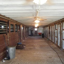Pegasus Woof & Purr Kennel - Inside the kennel. Notice the ceiling fans w/ lights and natural lighting coming in from the windows that run the length of the kennel.