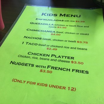 Delia's - Kids menu - Mexican Near Me - Soddy-Daisy, Tennessee