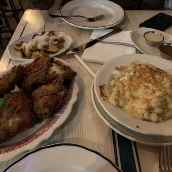 Haberdish - Fried Chicken (1/2 portion, mix of white and dark meats) Mac n' Cheese Sweet Potato Dumplings - Southern Near Me - Charlotte, North Carolina Haberdish - Fried Chicken (1/2 portion, mix of white and dark meats) Mac n' Cheese Sweet Potato Dumplings - Southern Near Me - Charlotte, North Carolina