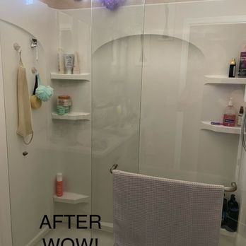 Her Majesty's Cleaning Service - After tackling the stubborn hard water , soap scum , A CLEAR CLEAN RESULT ! BEAUTIFUL - Home Cleaning Near Me Her Majesty's Cleaning Service - After tackling the stubborn hard water , soap scum , A CLEAR CLEAN RESULT ! BEAUTIFUL - Home Cleaning Near Me