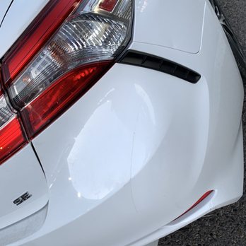 Alamo Rent A Car - Picture of scrape on bumper at the time I returned the car. - Car Rental Near Me - Albuquerque, New Mexico