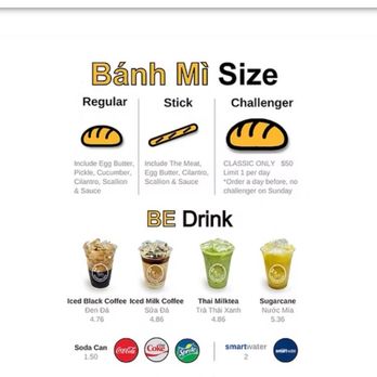 Be Banh Mi - Menu Dec 2024 - Vietnamese Near Me - Doraville, Georgia