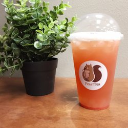Pearl Tea - Strawberry Green Tea wiz Lychee Jelly