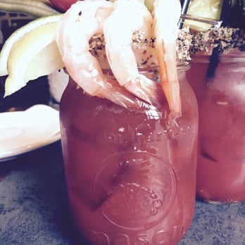 Bartholomews Pub - Signature Double Seafood Caesar (substituted mussel with shrimp). - Pubs Near Me - Victoria, British Columbia Bartholomews Pub - Signature Double Seafood Caesar (substituted mussel with shrimp). - Pubs Near Me - Victoria, British Columbia