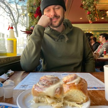 Ann Sather Restaurant - Two Cinnamon Rolls - Scandinavian Near Me - Chicago, Illinois Ann Sather Restaurant - Two Cinnamon Rolls - Scandinavian Near Me - Chicago, Illinois