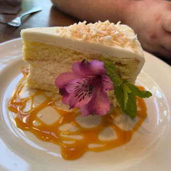 Wild Sage Bistro - Soon to Be Famous Coconut Cream Layer Cake - New American Near Me - Spokane, Washington