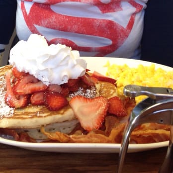Hungry Fox - Strawberry Pancakes at Hungry Fox - Breakfast & Brunch Near Me - North Hollywood, California