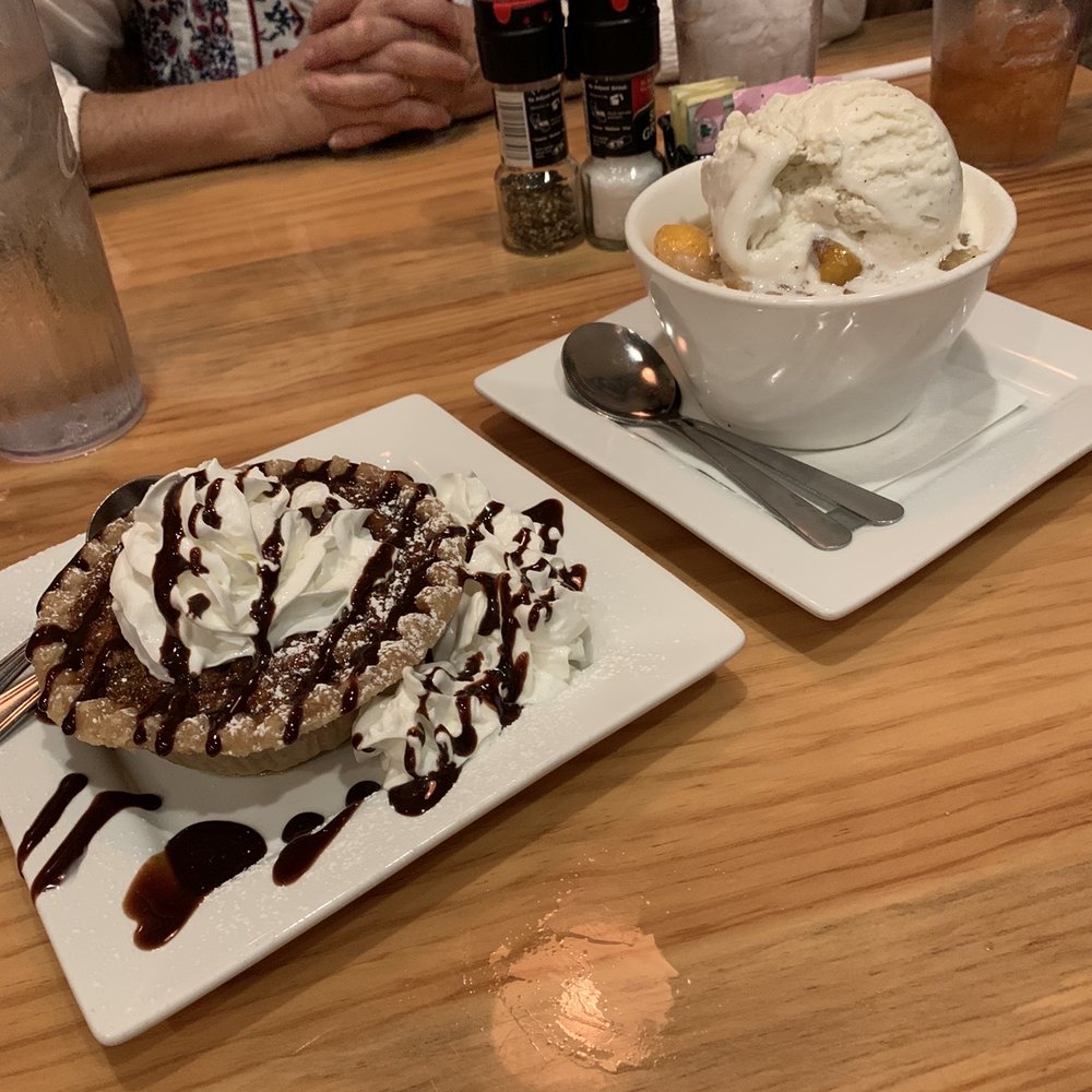 Rustic Table - Desserts - Pawleys Island Pie and Peach Cobbler - Southern Near Me - Pawleys Island, South Carolina Rustic Table - Desserts - Pawleys Island Pie and Peach Cobbler - Southern Near Me - Pawleys Island, South Carolina
