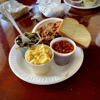 Peebles Bar B Que - Pulled Pork Plate - Great BBQ - Done Simply for 70+ Years!!! - Barbeque Near Me - Auburndale, Florida