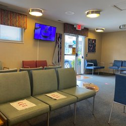 Allergy & Asthma Associate Limited - Waiting area. Usually full. Appointment only allergy shots right now.