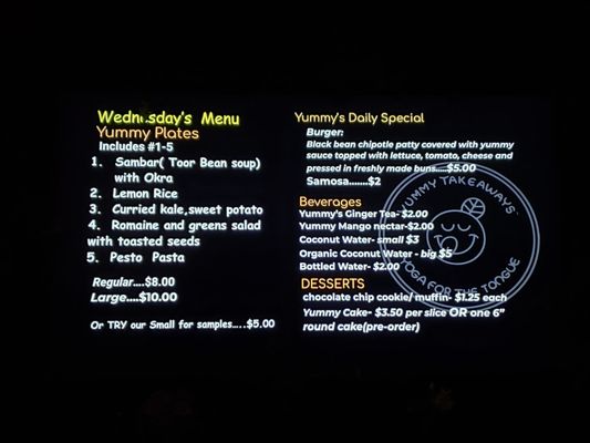 Yummy's Vegan take out by null