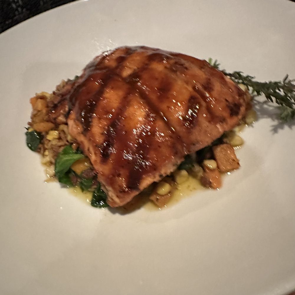 Stonewood Grill & Tavern - BBQ glazed Salmon - New American Near Me - Brandon, Florida Stonewood Grill & Tavern - BBQ glazed Salmon - New American Near Me - Brandon, Florida