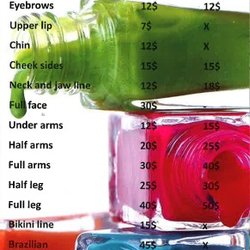 NK Nail Salon - Price List (Sept 2016)