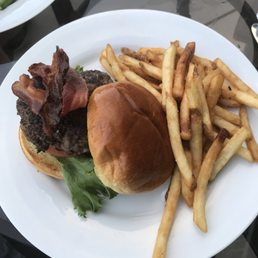 Boathouse burger with fries $12