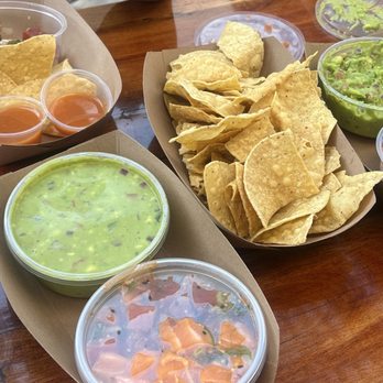 Bear Flag Fish - Half and half salmon and tuna poke. Guac - Seafood Near Me - Newport Beach, California Bear Flag Fish - Half and half salmon and tuna poke. Guac - Seafood Near Me - Newport Beach, California