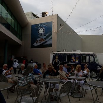 Ruth Eckerd Hall - Courtyard,  food truck, cash bar, and outdoor seating - Performing Arts Near Me - Clearwater, Florida
