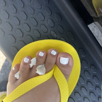 New Nails And Spa - You can see the white nail polis she could not clean up - Nail Salons Near Me - Henderson, Nevada New Nails And Spa - You can see the white nail polis she could not clean up - Nail Salons Near Me - Henderson, Nevada