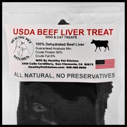 Healthy Pet Kitchen Gourmet Pet Food - Beef Liver Treat