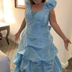 Customized - added the wider straps & puffy sleeves,etc This was for a special 80's Prom Banquet.