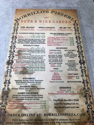 Menu photo 6 Uptown Pizza Saint Augustine, FL