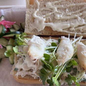 Sea and Sons Seafood Grill - Dungeness Crab Sandwich- YUM - Seafood Near Me - Bodega Bay, California Sea and Sons Seafood Grill - Dungeness Crab Sandwich- YUM - Seafood Near Me - Bodega Bay, California