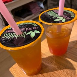 two cups of bubble tea two cups of bubble tea