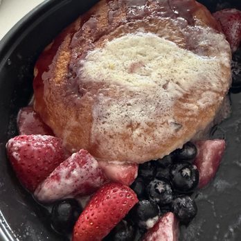 Cozy Corner - Lemon Berry Capone Pancakes - this was a delivery order so yummy - Burgers Near Me - Chicago, Illinois Cozy Corner - Lemon Berry Capone Pancakes - this was a delivery order so yummy - Burgers Near Me - Chicago, Illinois