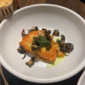 Culinary Dropout - Roasted Salmon* This is 1/2 portion since we were served on 2 plates - New American Near Me - Dallas, Texas