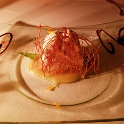 Restaurant Le Prieure (Le) - Nougat ice cream with creme caramel.