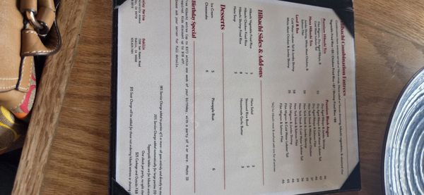 Menu photo 2 Hana Japan Steak & Seafood Berkeley, CA Menu photo 2 Hana Japan Steak & Seafood Berkeley, CA