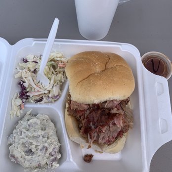 Triple Crown BBQ - I had the pull pork sandwich with potato salad and coleslaw. It was so good. I highly recommend this place. - Barbeque Near Me - Luray, Virginia Triple Crown BBQ - I had the pull pork sandwich with potato salad and coleslaw. It was so good. I highly recommend this place. - Barbeque Near Me - Luray, Virginia